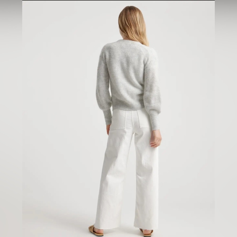 Quince baby alpaca wool cropped cardigan - Picture 4 of 12